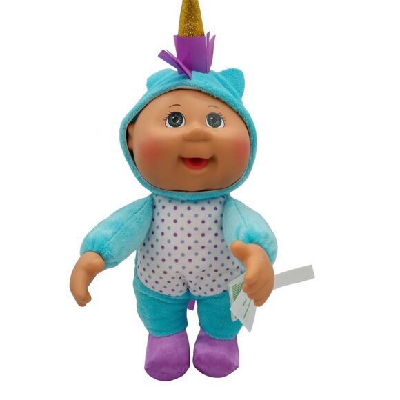 Cabbage Patch Kids Unicorn Doll Cuties Fantasy 10" 2021 Jazwares Blue Purple - Picture 1 of 15
